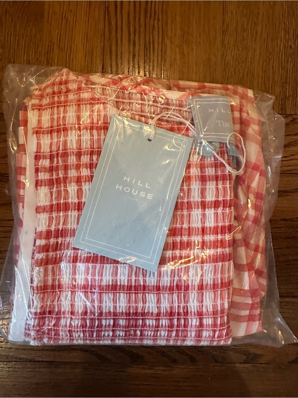 NEW Hill House Mini Cosima Nap dress. Cherry Gingham. S. NWT - Picture 5 of 6